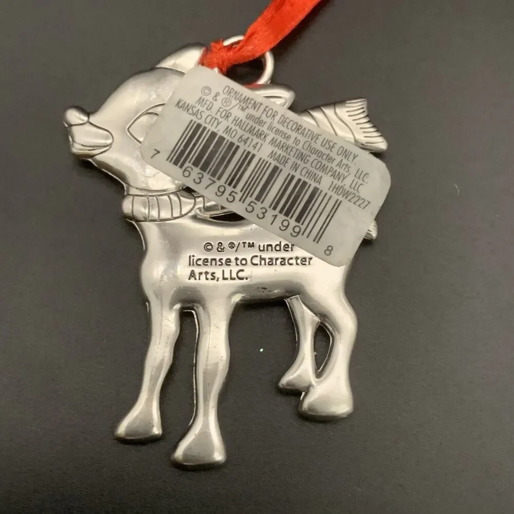 Hallmark Rudolph The Red Nose Reindeer Khloe Name Metal Christmas Tree Ornament